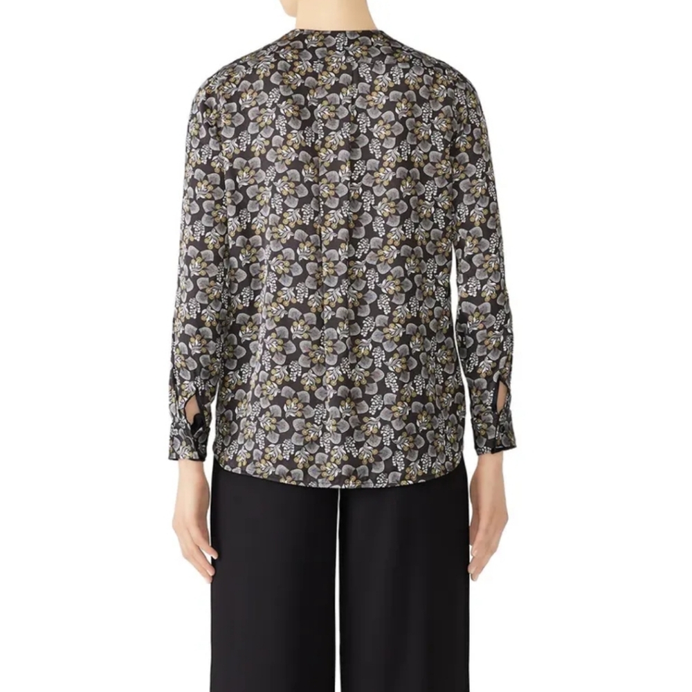 Slate & Willow M Fux Wrap Floral Blouse - Picture 2 of 6
